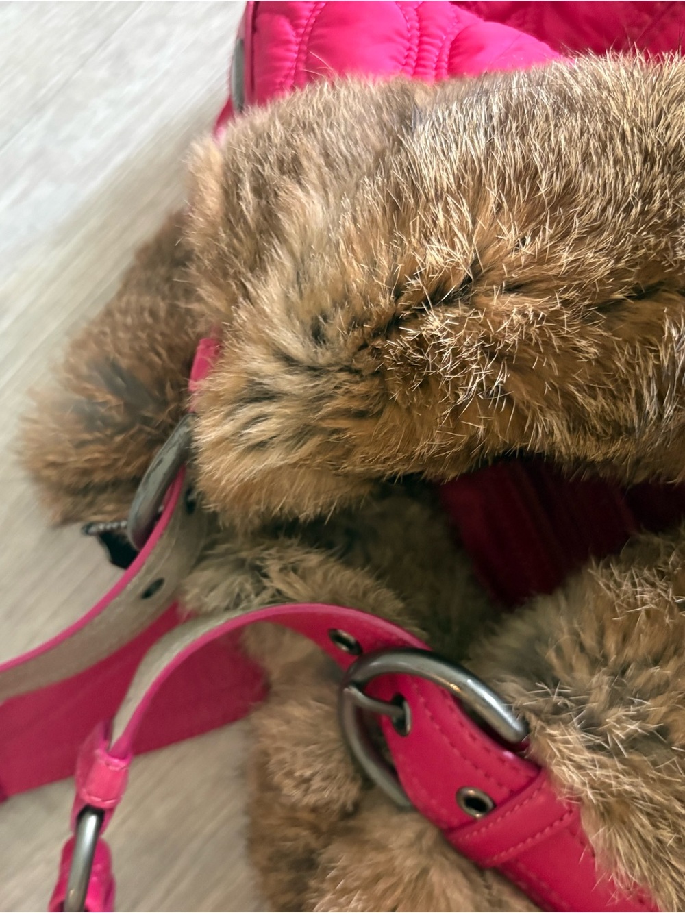 Coach Rabbit Fur Bag - Picture 4 of 5